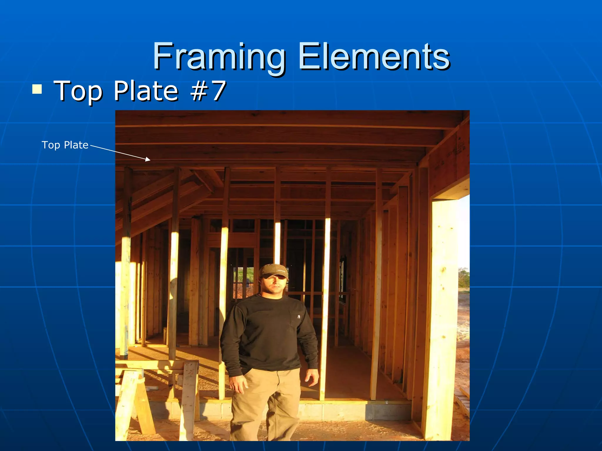 Framing Elements Top Plate #7 Top Plate 