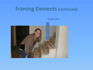 Framing Elements (continued)Stringer #12
