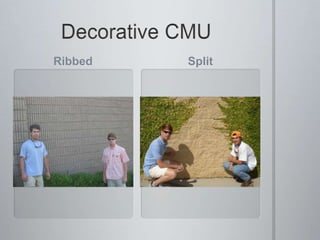 Decorative CMURibbedSplit