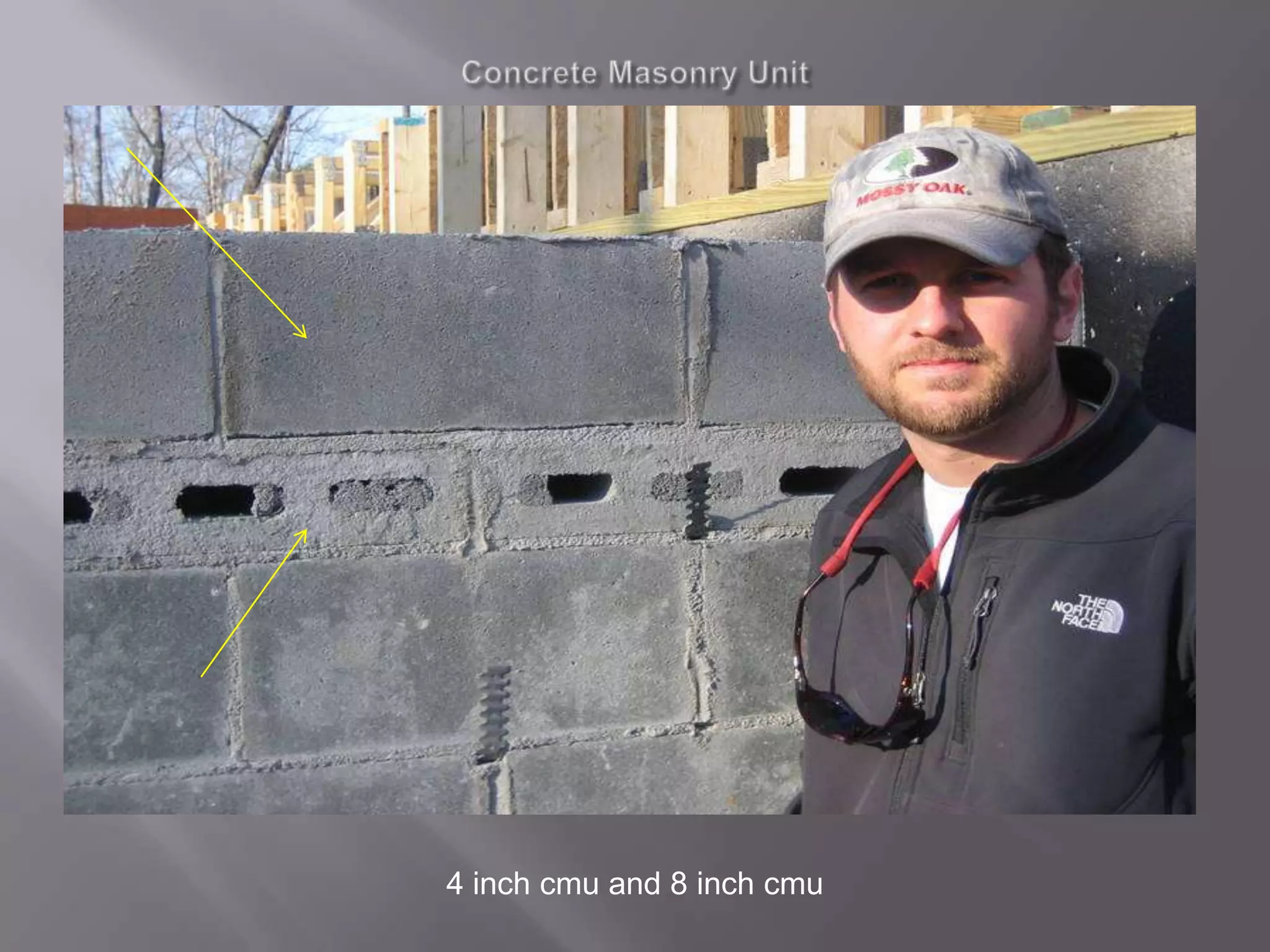 ConcreteMasonryUnit4 inch cmu and 8 inch cmu