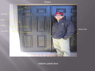 DoorsTop RailStylePanelLock RailBottom Rail exterior panel door