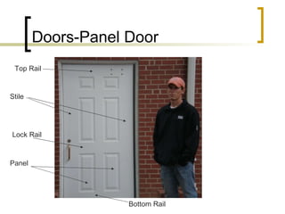 Doors-Panel Door Top Rail Stile Lock Rail Panel Bottom Rail 