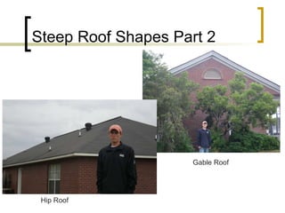 Steep Roof Shapes Part 2 Hip Roof Gable Roof 