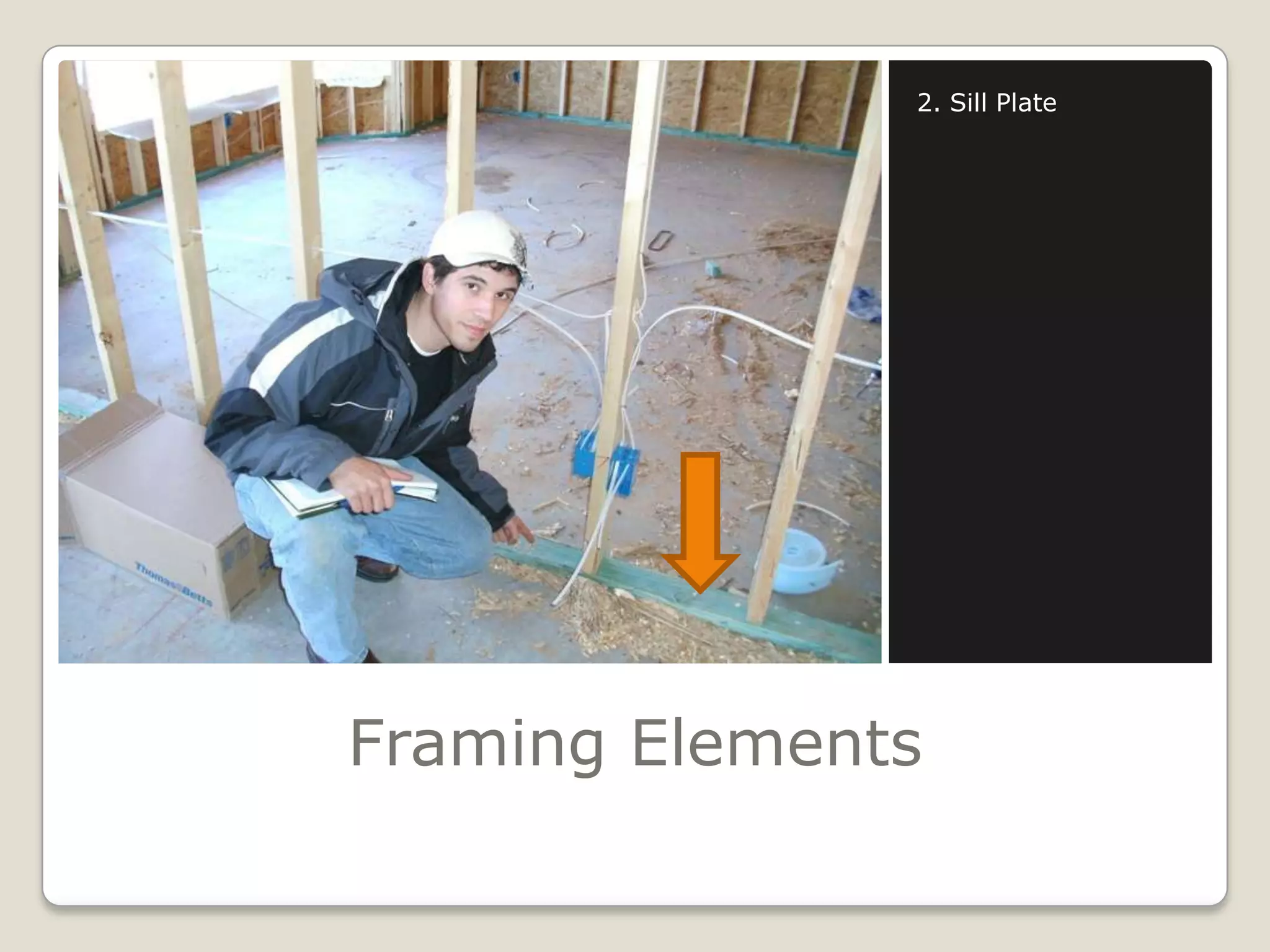 Framing Elements2. Sill Plate