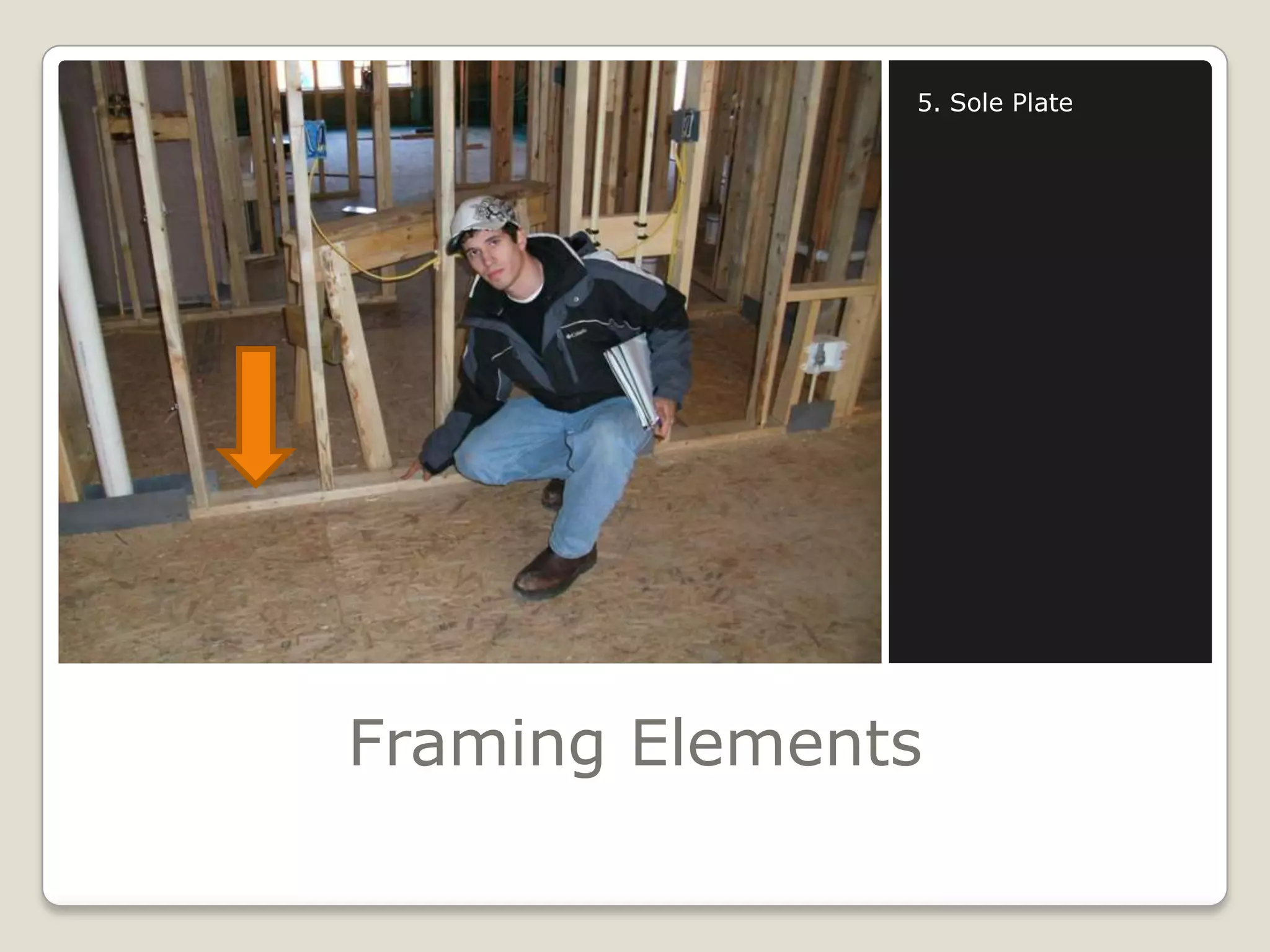 Framing Elements5. Sole Plate