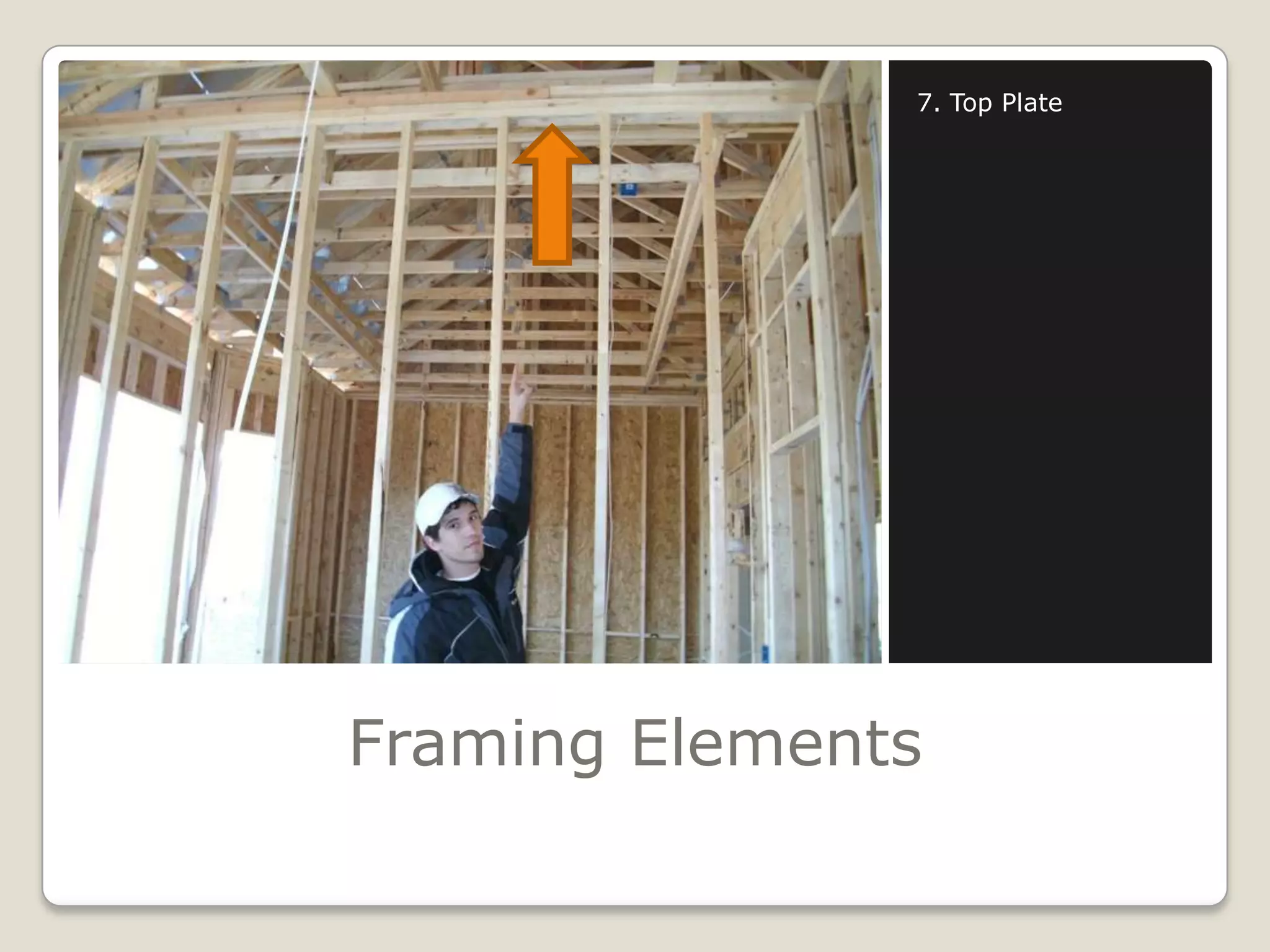Framing Elements7. Top Plate