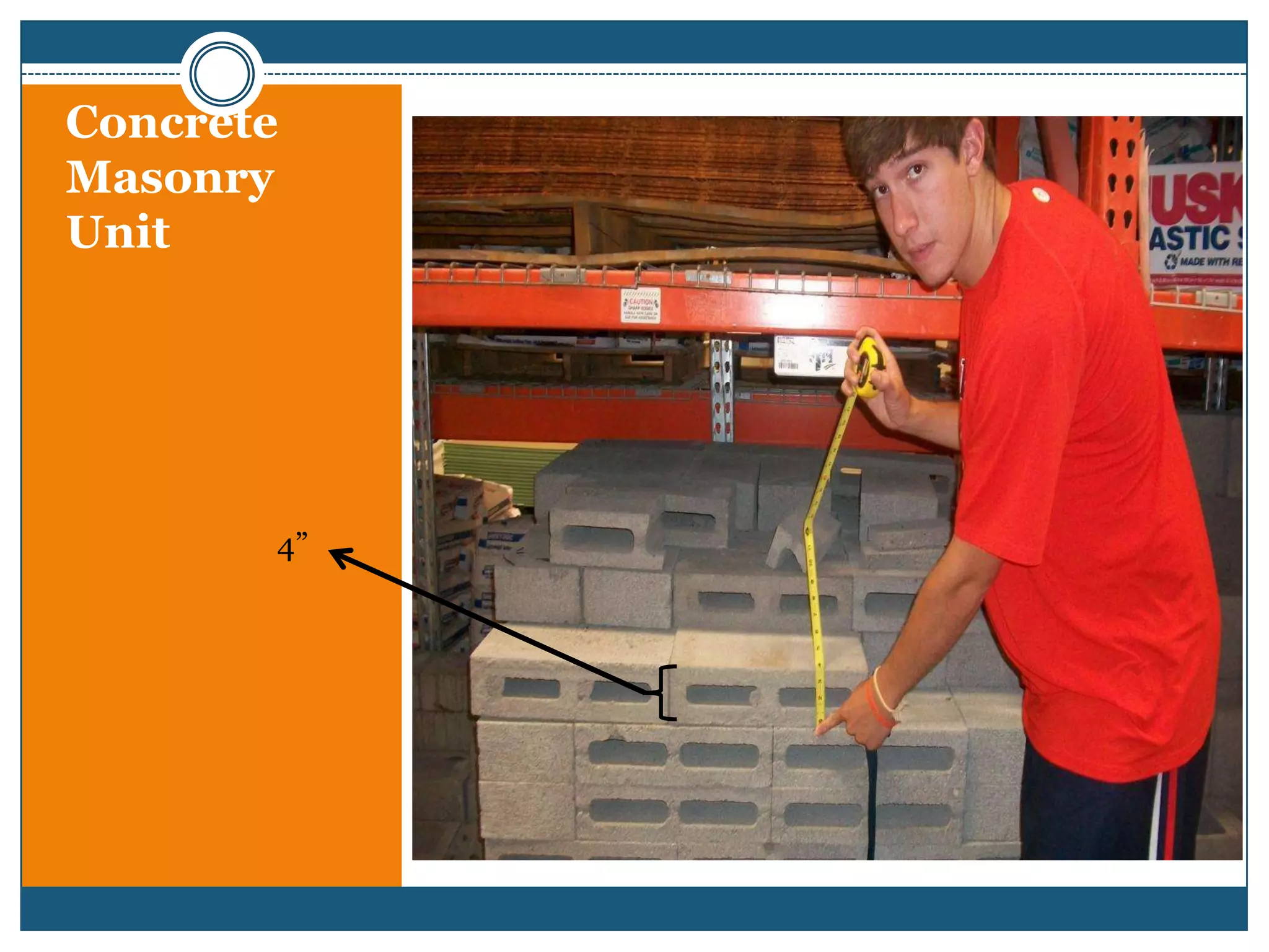 Concrete Masonry Unit4”