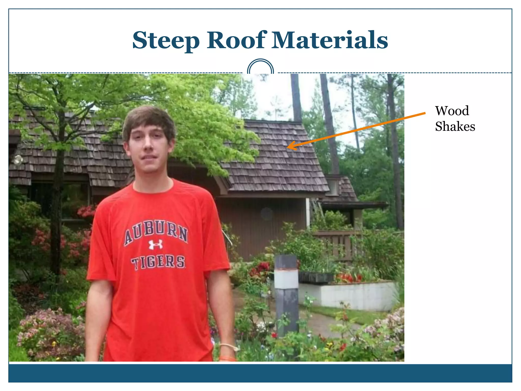 Steep Roof MaterialsWood Shakes