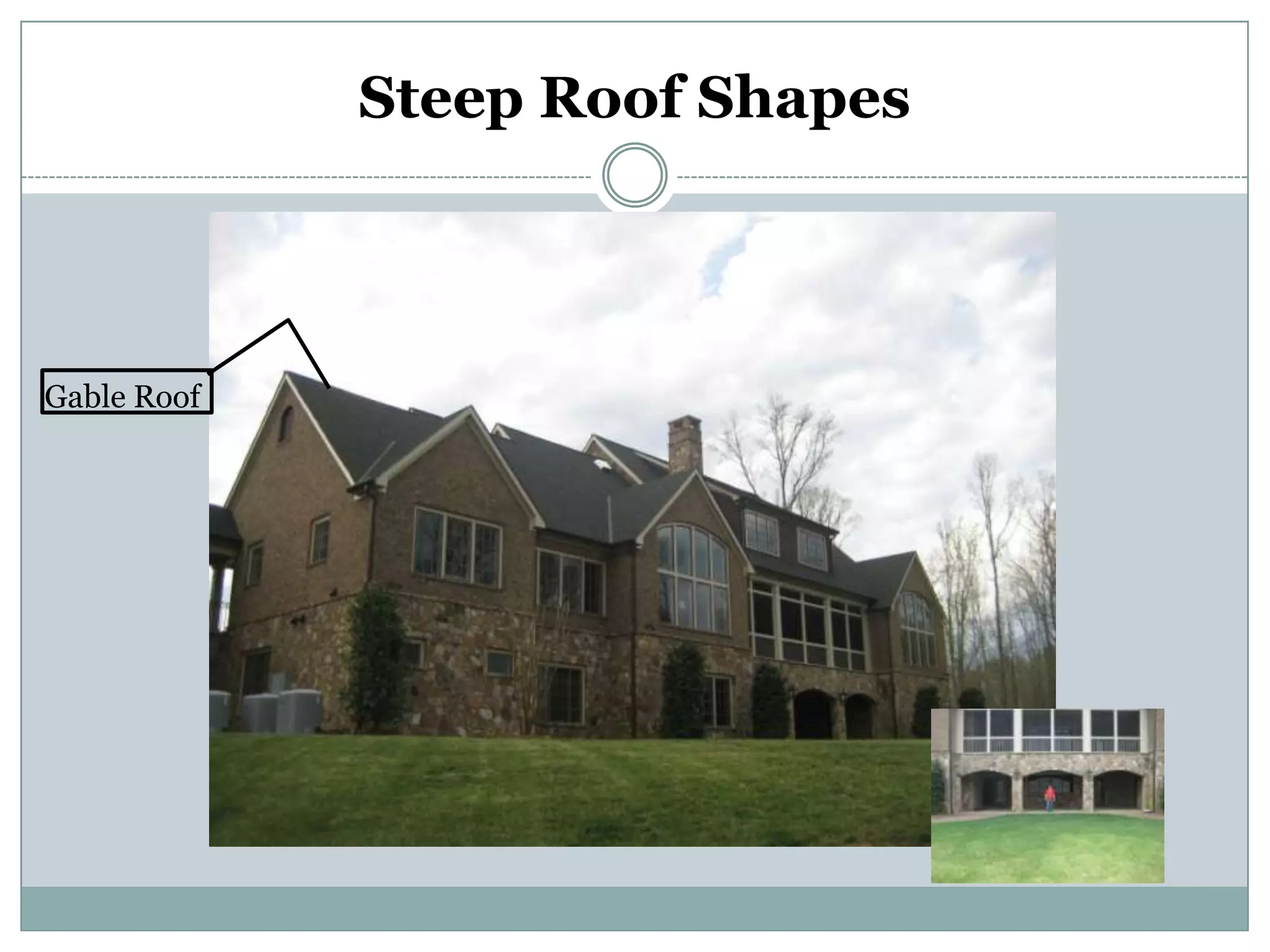 Steep Roof ShapesGable Roof