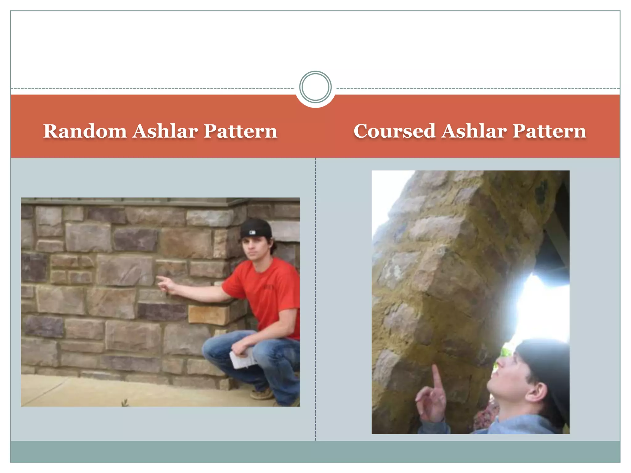 Random Ashlar PatternCoursed Ashlar Pattern