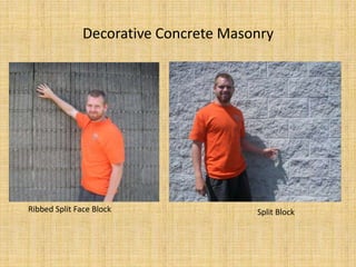 Decorative Concrete MasonryRibbed Split Face BlockSplit Block