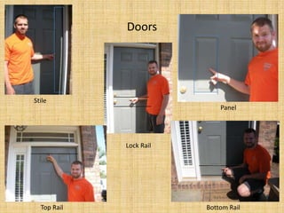 DoorsStilePanelLock RailTop Rail Bottom Rail