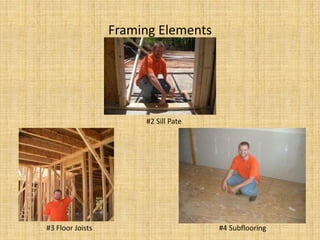 Framing Elements#2 Sill Pate#4 Subflooring#3 Floor Joists