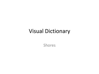 Visual Dictionary Shores 