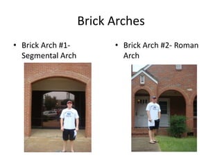Brick ArchesBrick Arch #1- Segmental ArchBrick Arch #2- Roman Arch