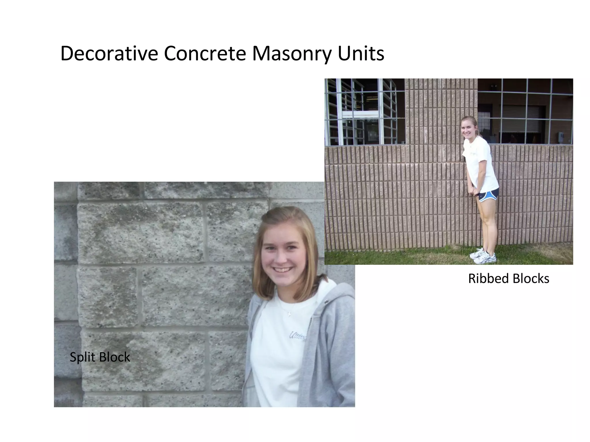 Decorative Concrete Masonry Units Split Block Ribbed Blocks 