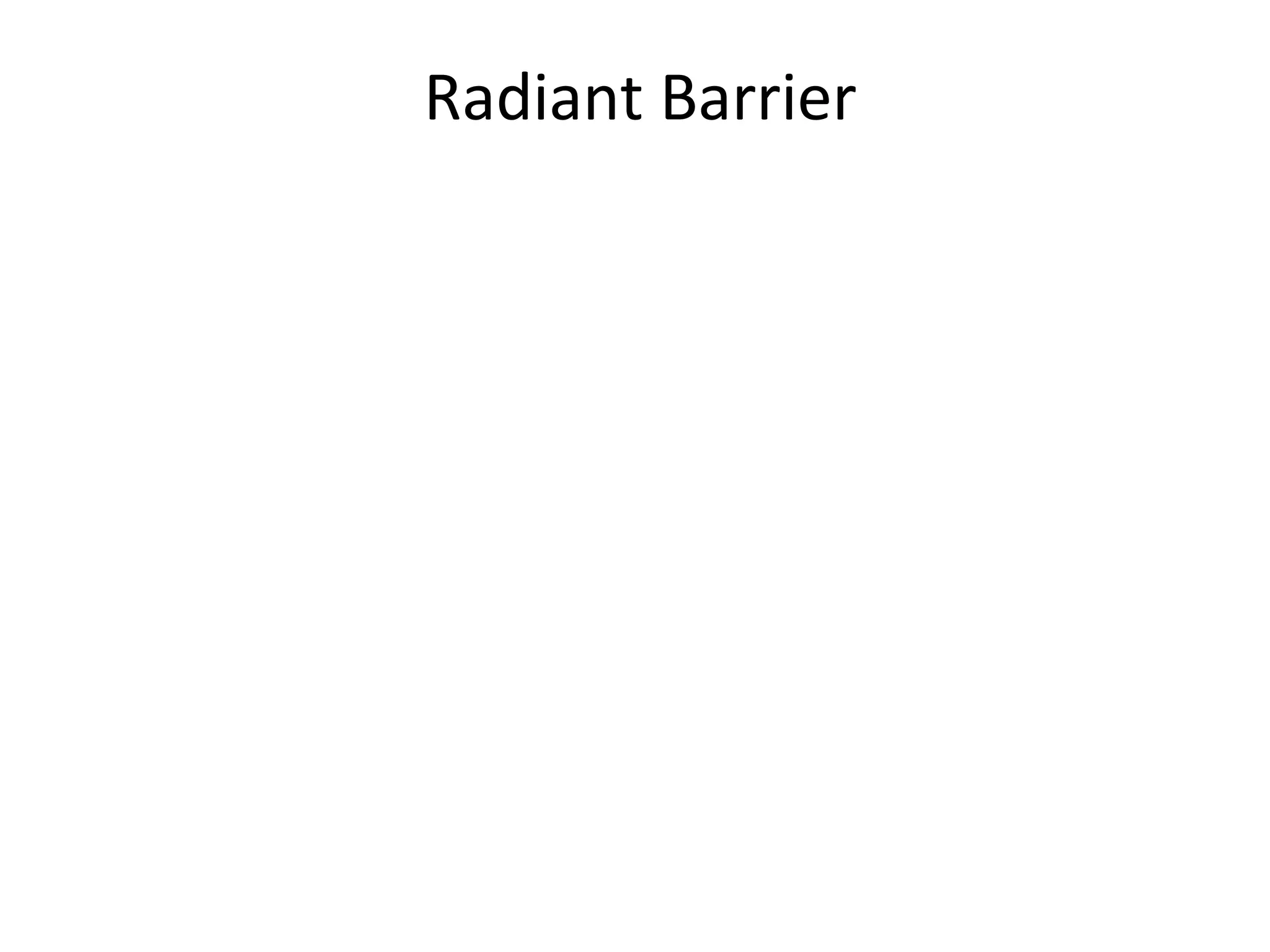 Radiant Barrier 