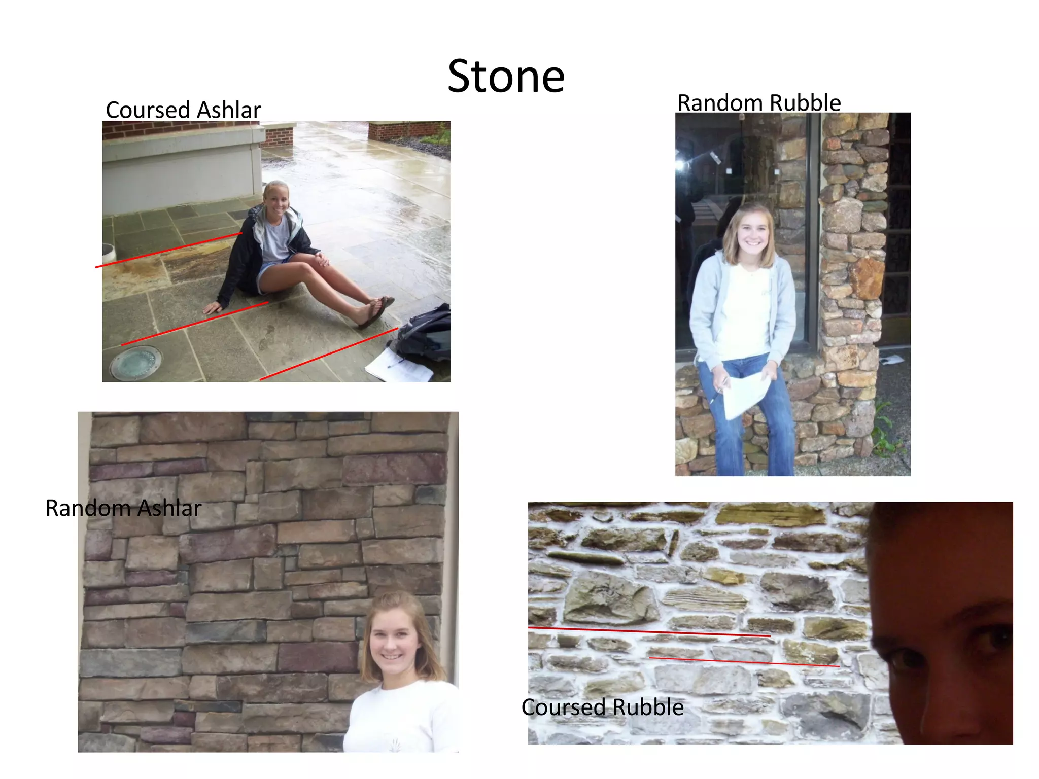 Stone Coursed Ashlar Random Rubble Random Ashlar Coursed Rubble 