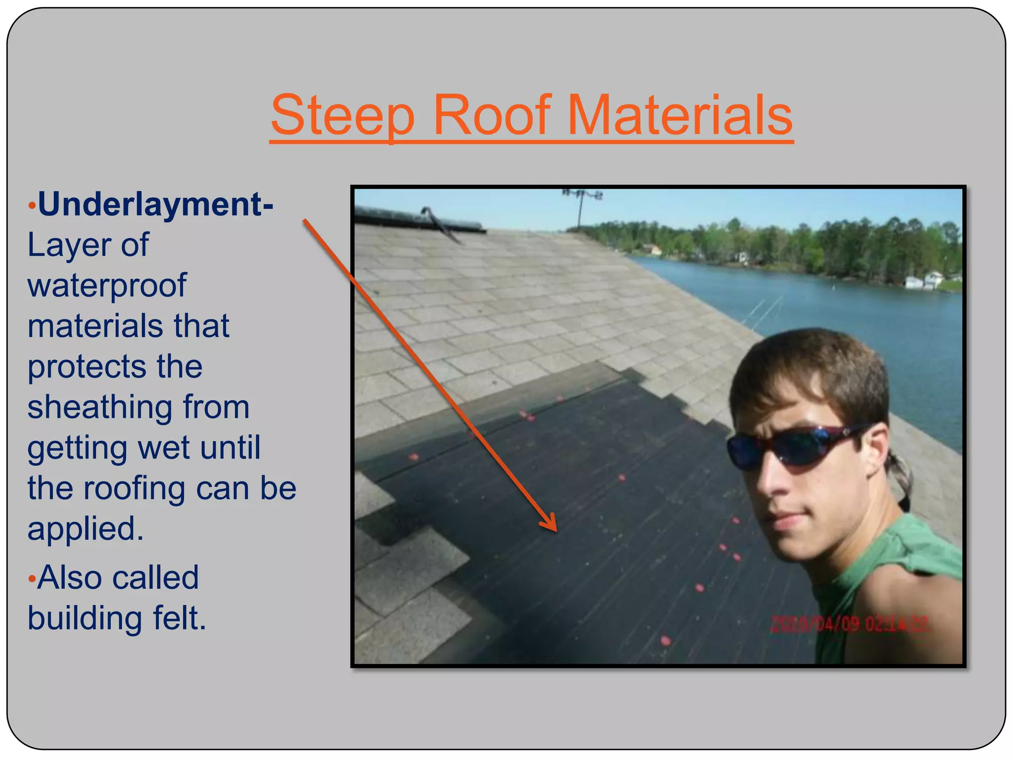  Veneer- A thin layer, sheet, or facing.Radiant BarrierA reflective foil placed adjacent to an airspace in the roof or wall to prevent the passage of infrared energy by reflecting it back.RebarThe deformations found on the rebar helps the concrete bond to the rebar for better support.