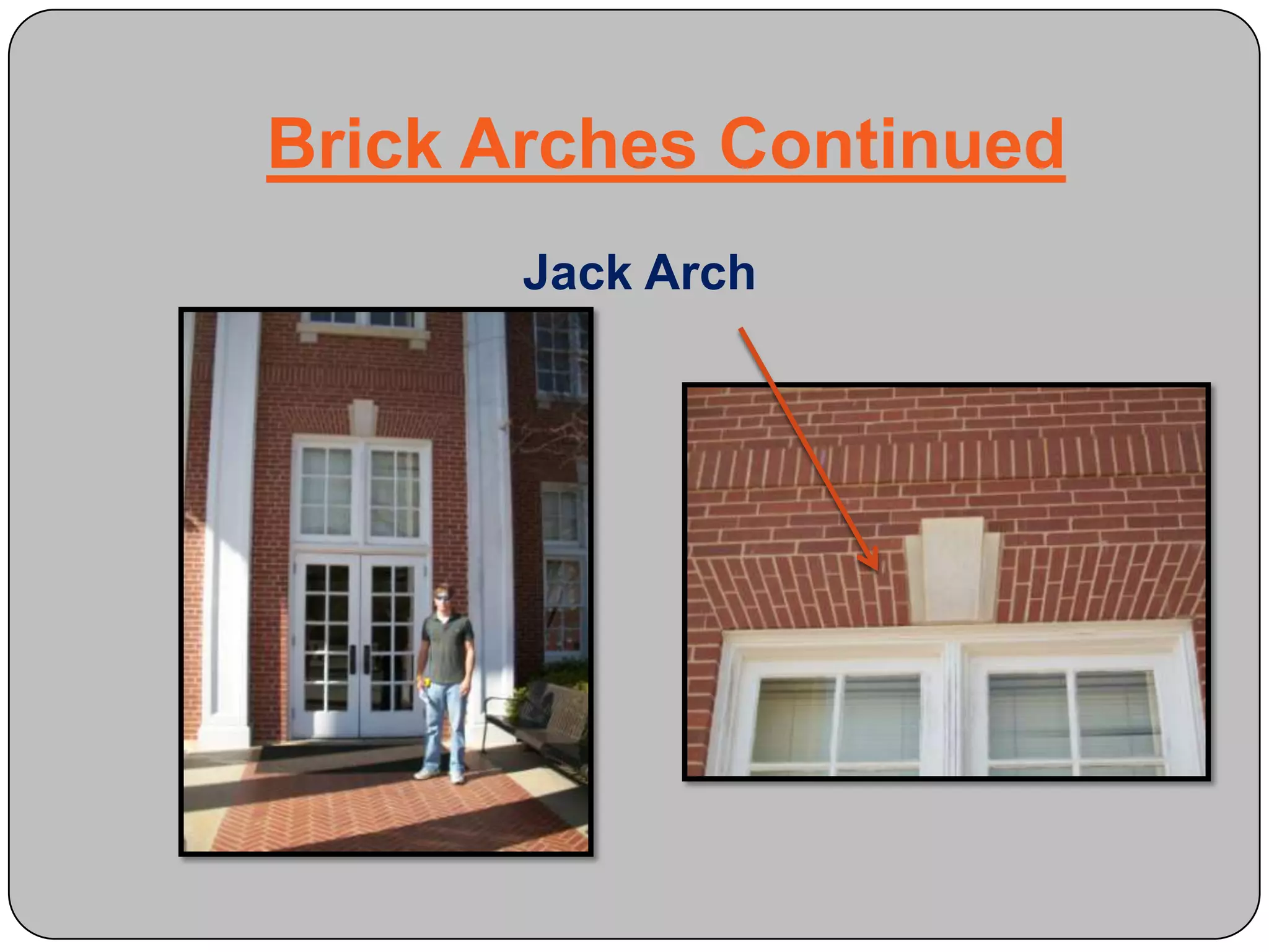 Brick Arches ContinuedArch with a Keystone: