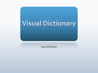 Visual Dictionary  Sp10Window 