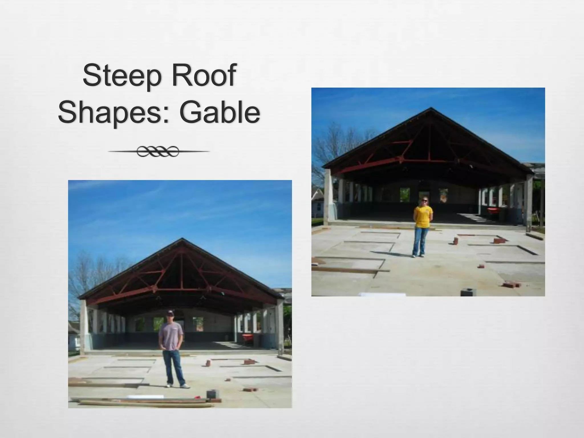 Steep Roof Shapes: Gable