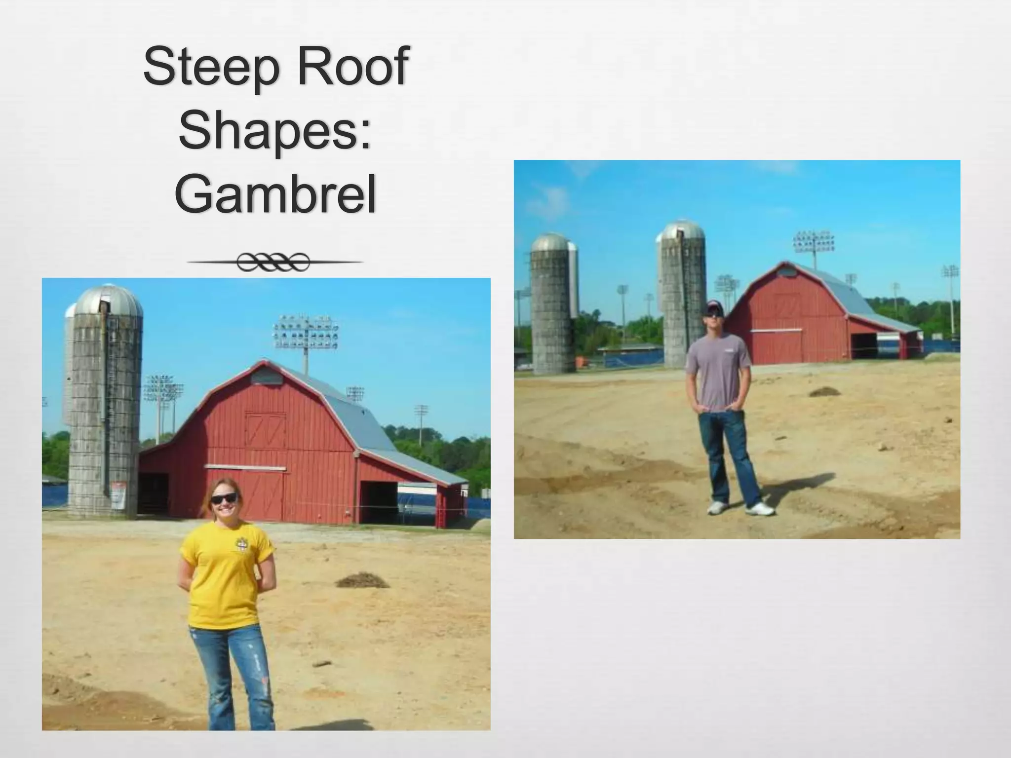 Steep Roof Shapes: Gambrel