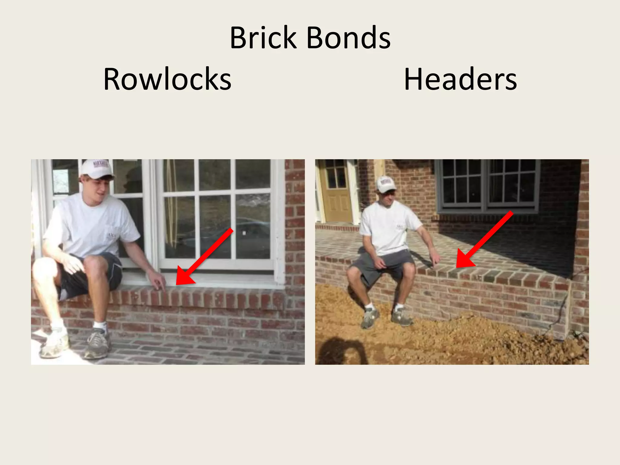 Brick BondsRowlocks                      Headers
