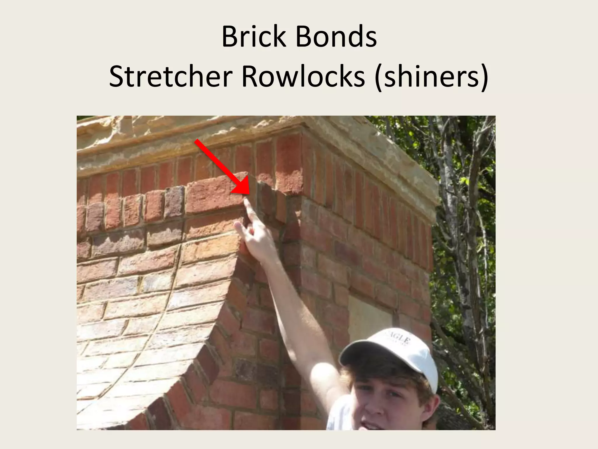 Brick BondsStretcher Rowlocks (shiners)