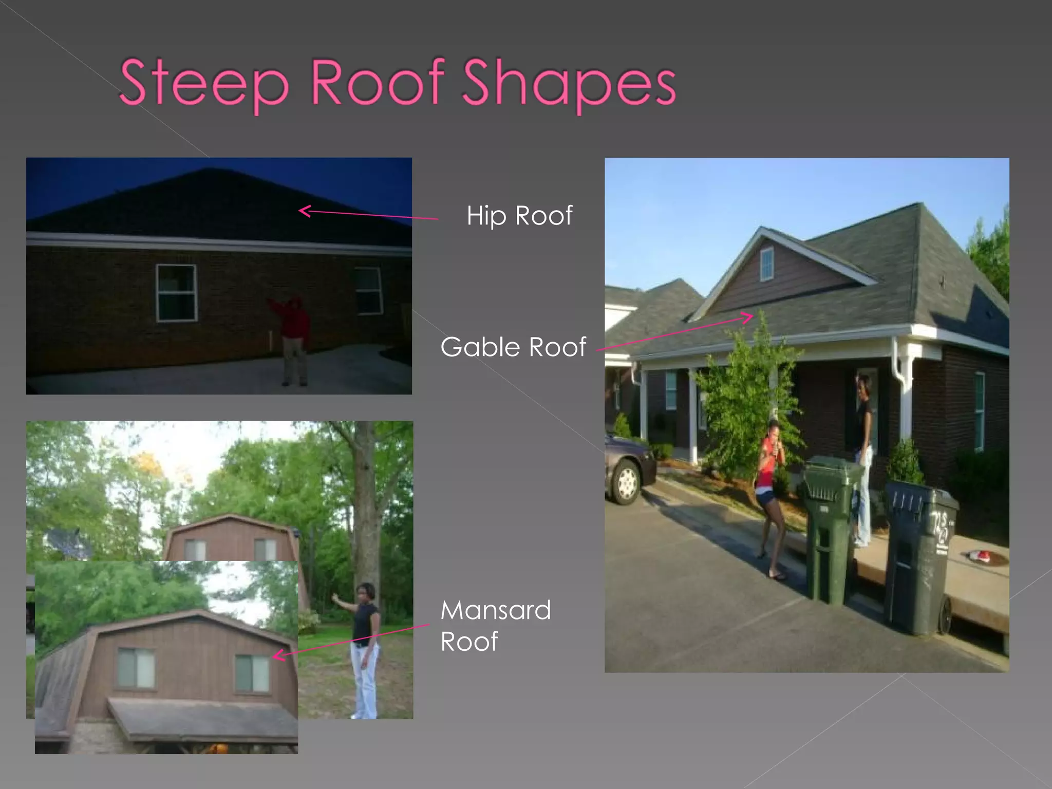 Hip Roof Gable Roof Mansard Roof 