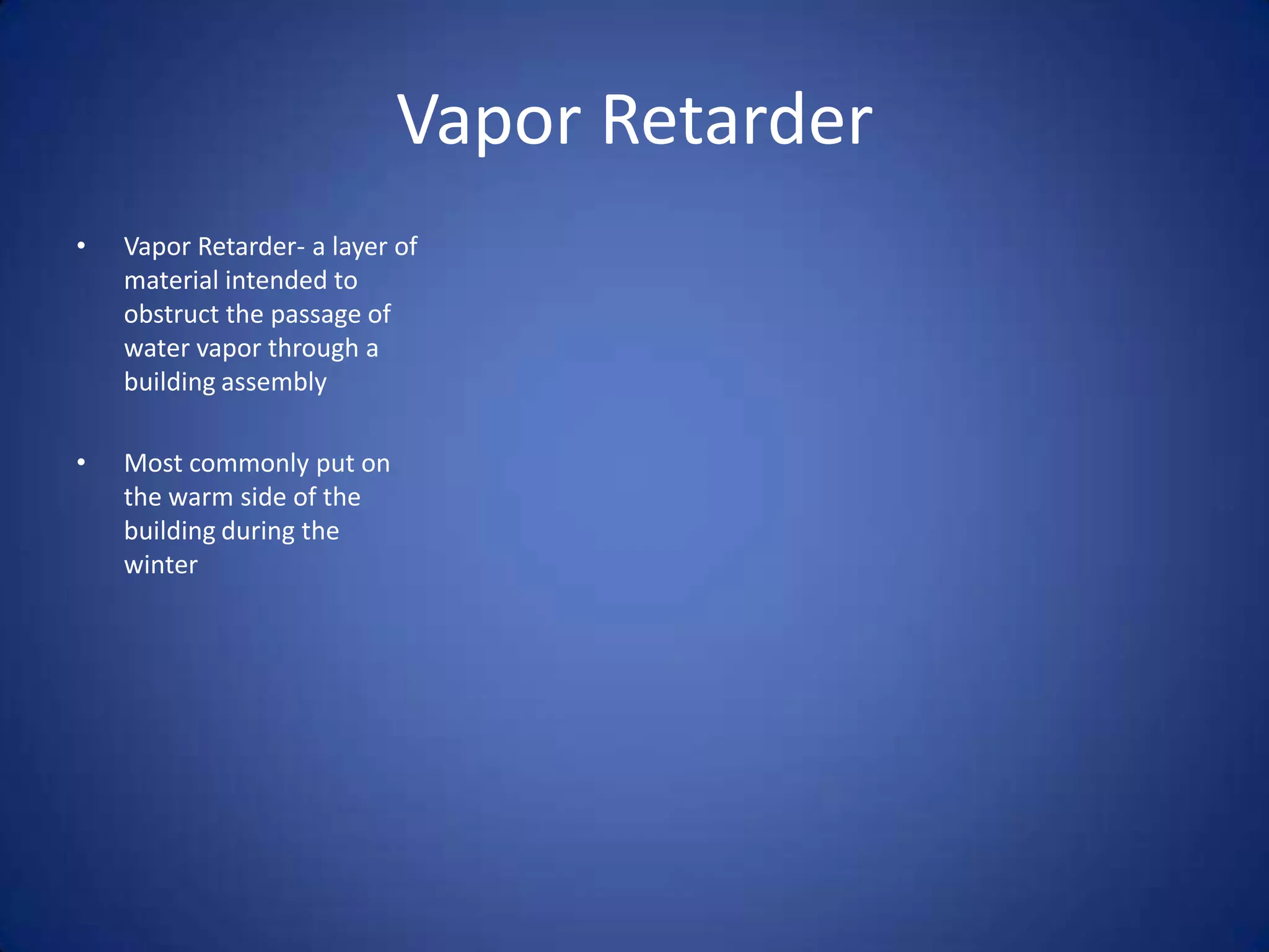 Steep Roof Terms (Cont’d)Valley- a trough formed by the intersection of two roof slopesRidge- where two roof panels meetSoffit – the horizontal underside of an overhang