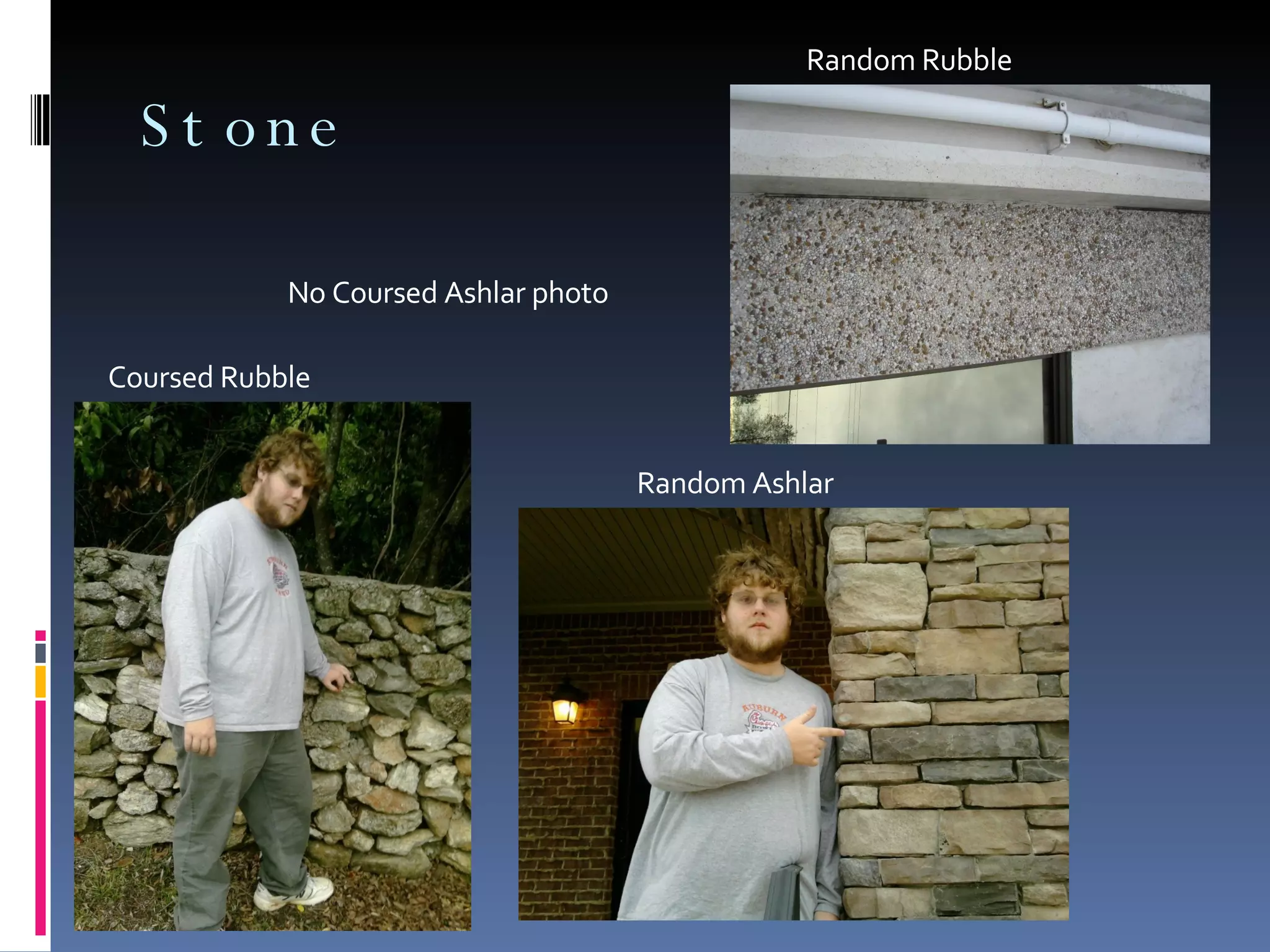 Stone Coursed Rubble Random Ashlar Random Rubble No Coursed Ashlar photo 