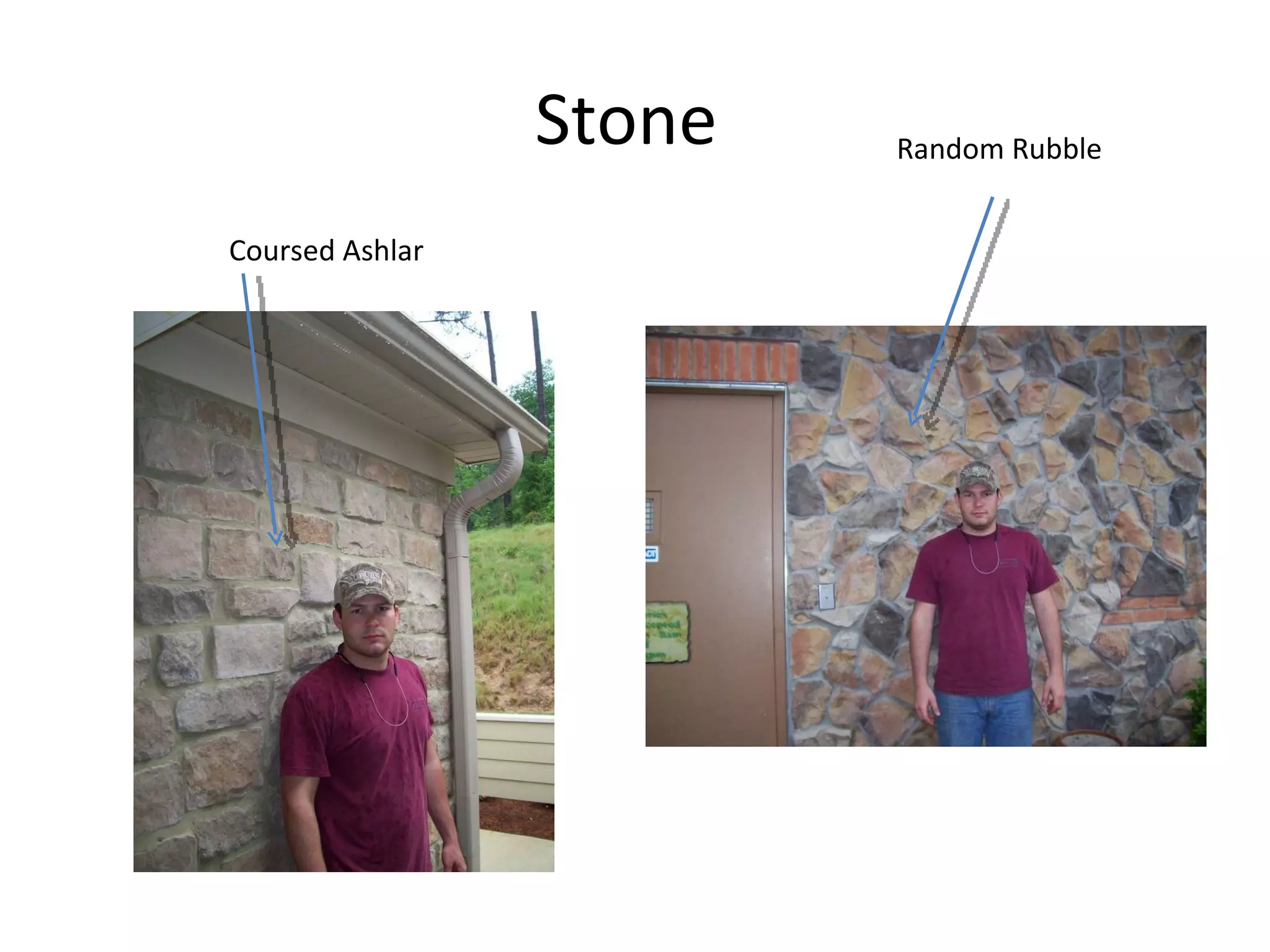 Stone  Random Rubble Coursed Ashlar 