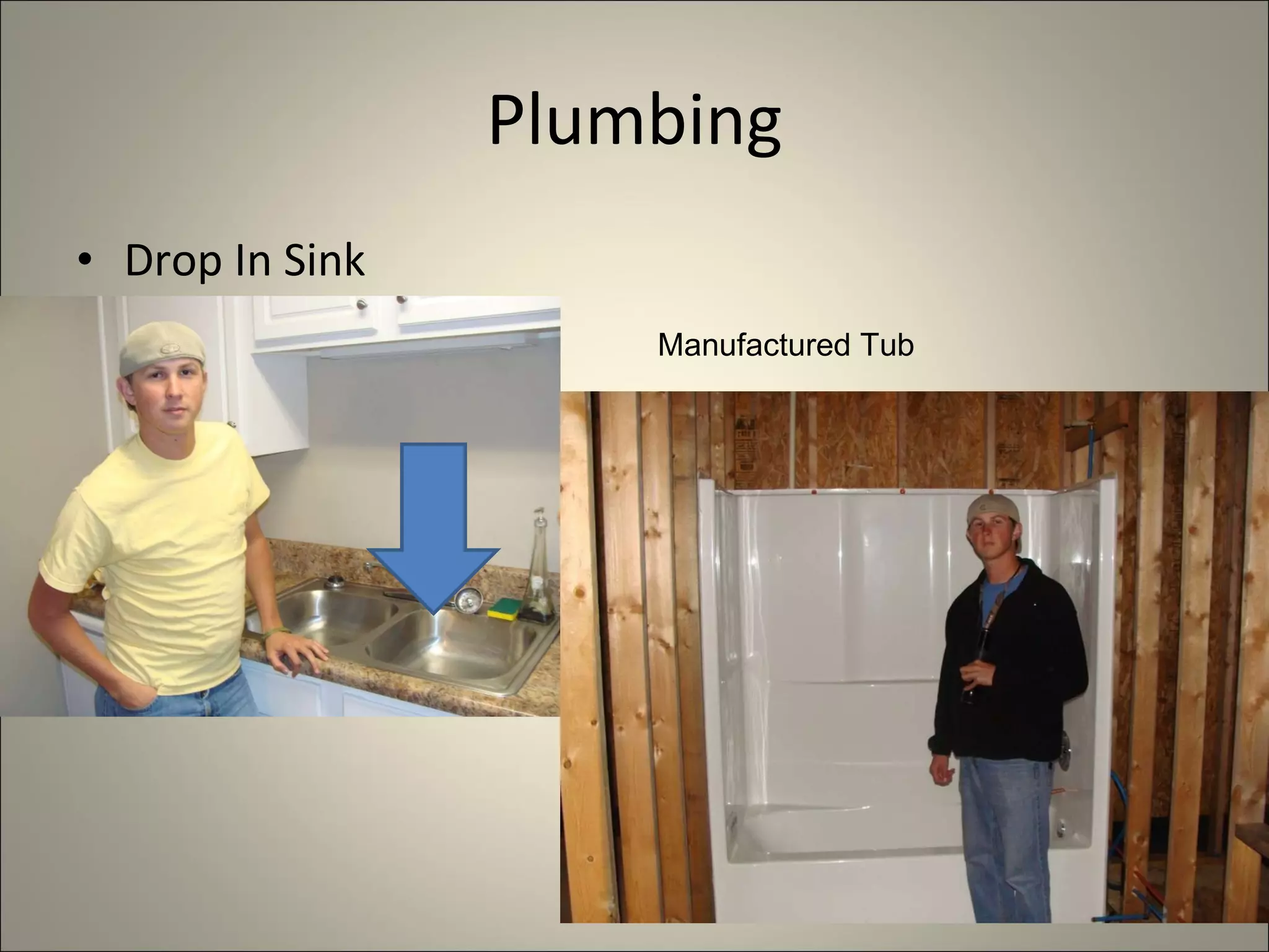 Plumbing Drop In Sink Manufactured Tub 