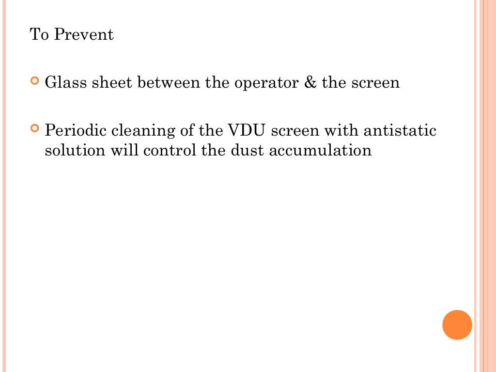 Visual display unit