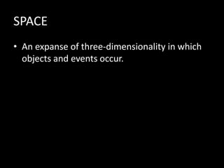 VOLUMEThe measurable area that an object occupies-its height, width, and depth.