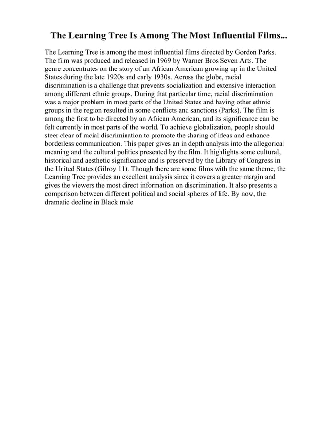 Visual Essay Example