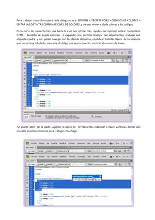 Visuales y programacion