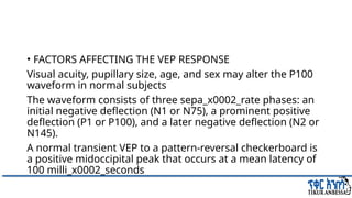 Comprehensive Overview of Visual Evoked Potentials in Neurology | PPTX