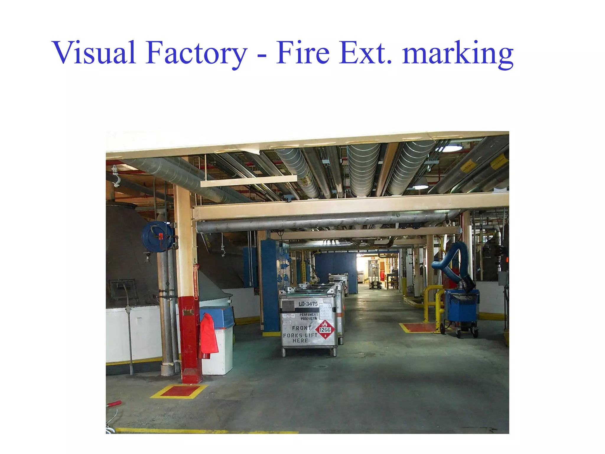 Visual Factory - Fire Ext. marking 