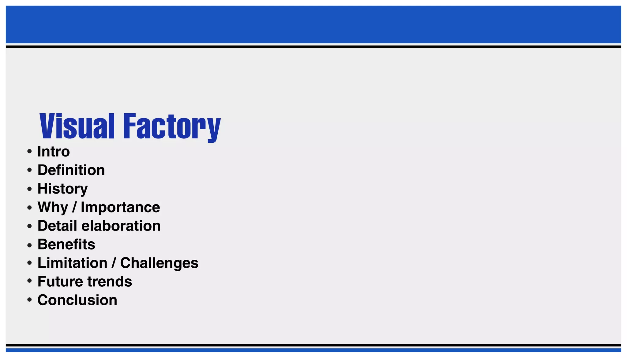 PPT ON VISUAL FACTORY | PDF