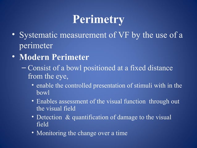 Visual field testing and interpretation | PPT
