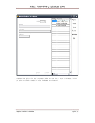 Además que soportan ser cargadas mas de una vez y sin problema alguno
ya que utilizan cursores con nombres aleatorios.




                                                                    "
 