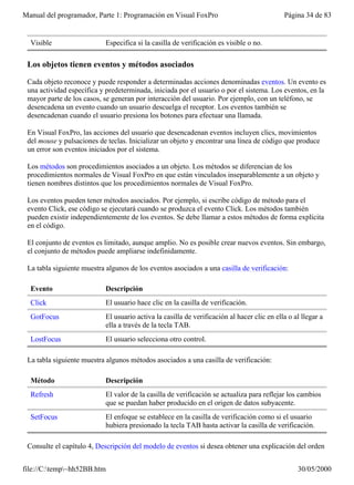 Visual fox pro manual del programador | PDF