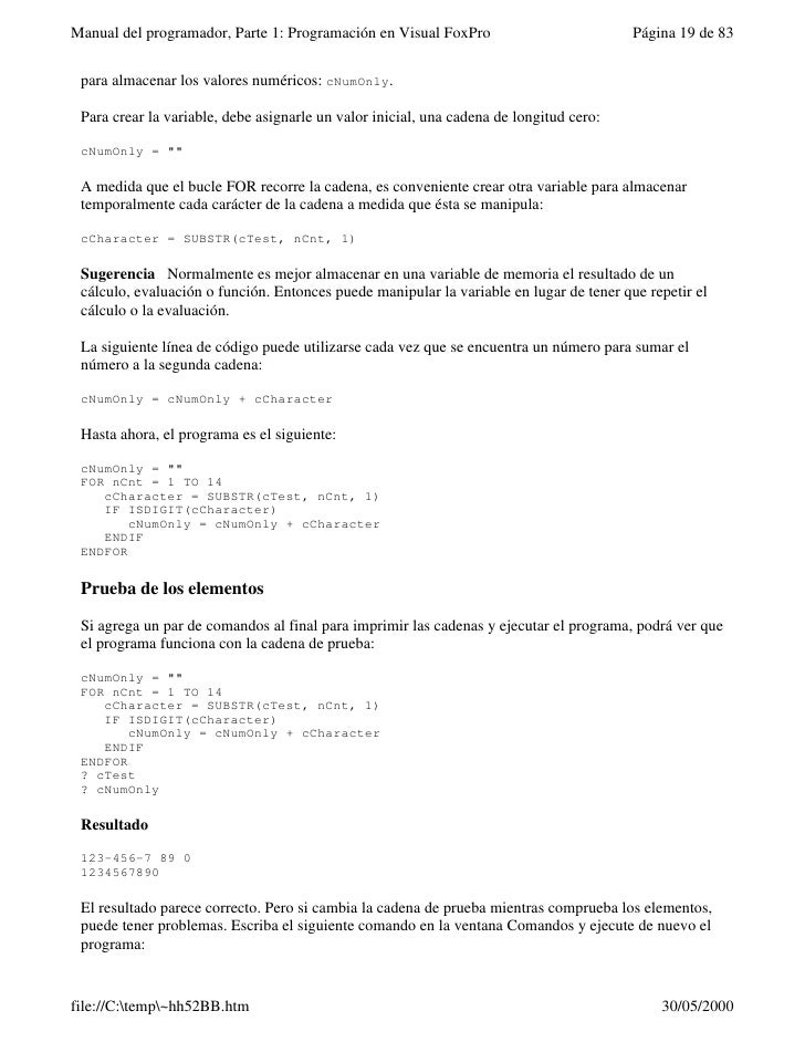 Visual fox pro manual del programador