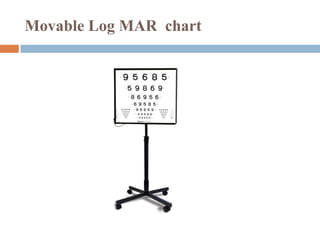 Movable Log MAR chart
 