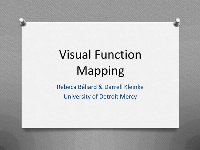 Open 2013: A New Creativity Tool: Visual function mapping | PPTX