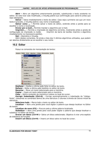 Apostila sobre o Visualg