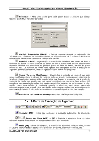 PDF) VisuAlg - Ferramenta de Apoio ao Ensino de Programação
