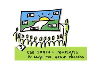 Visual harvesting productive and colorful meetings